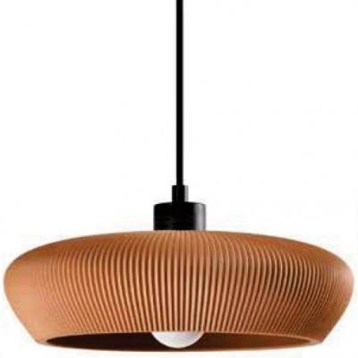 Φωτιστικό Κρεμαστό Στρογγυλό Φ40cm E27 230V Γύψινο Τερακότα 4102-A-T